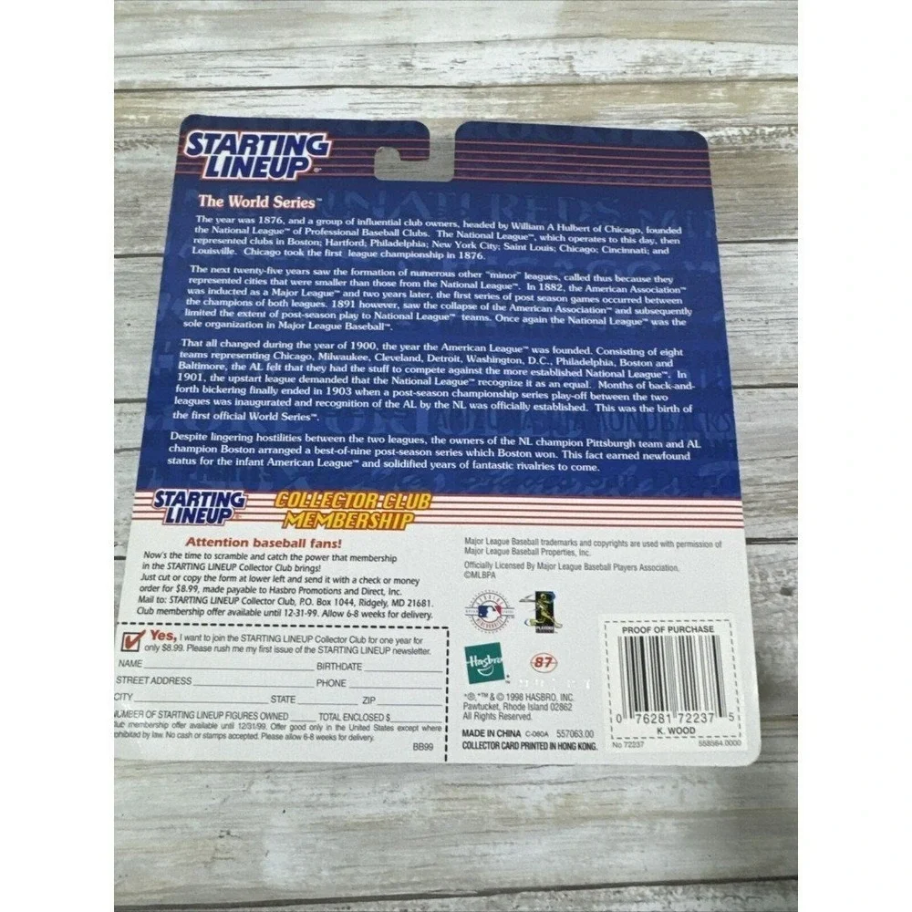 1999‎ Starting Lineup Rookie Kerry Wood Chicago Cubs W/Collectors Card NIP